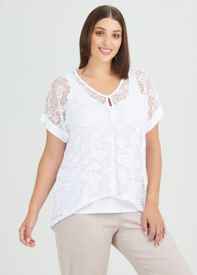 Plus Size Lace Fancy That Top