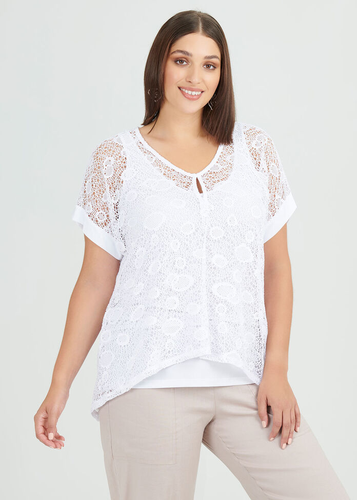 Lace Fancy That Top, , hi-res