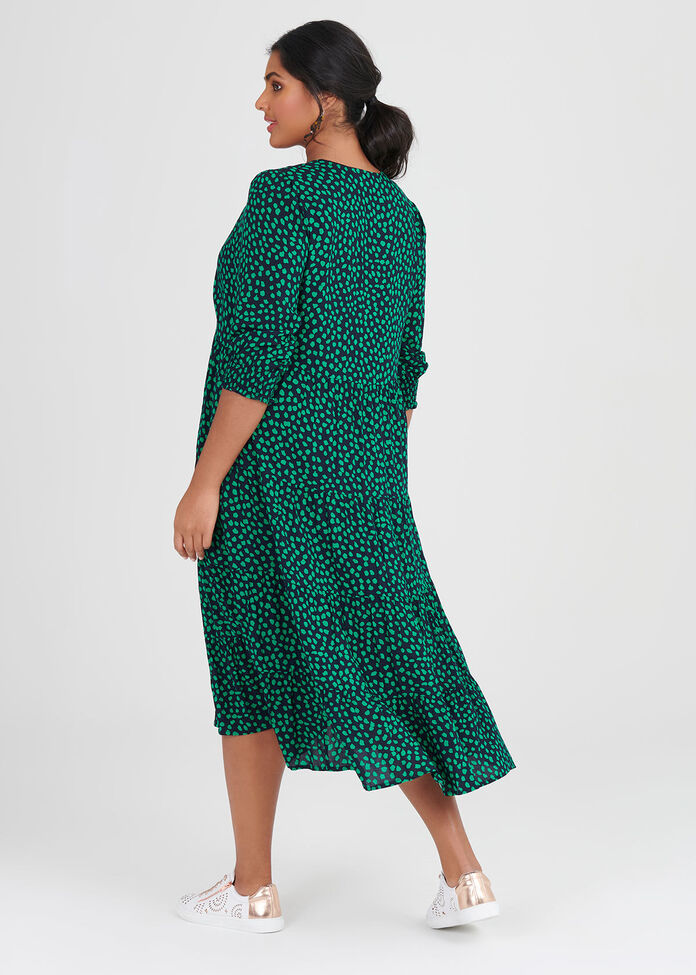 Natural Spot Shirt Dress, , hi-res