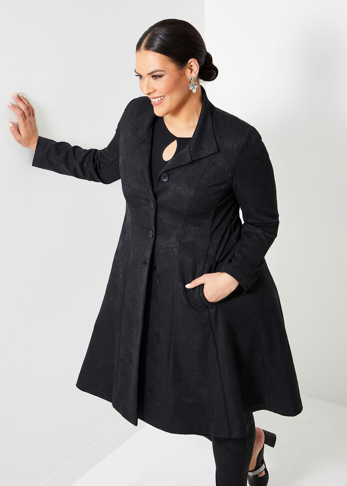 Bacarra Jacquard Opera Coat, , hi-res