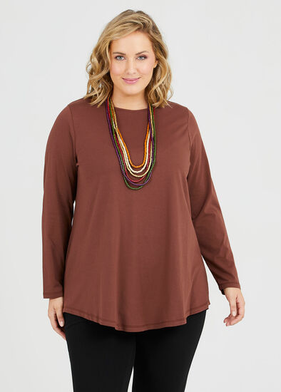 Plus Size Organic Long Sleeve Top