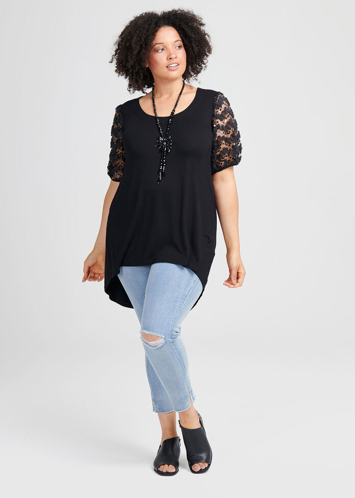 Bamboo Puff Sleeve Top, , hi-res