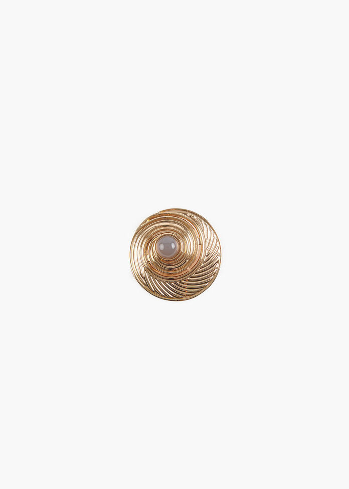 Swirl & Stone Brooch, , hi-res