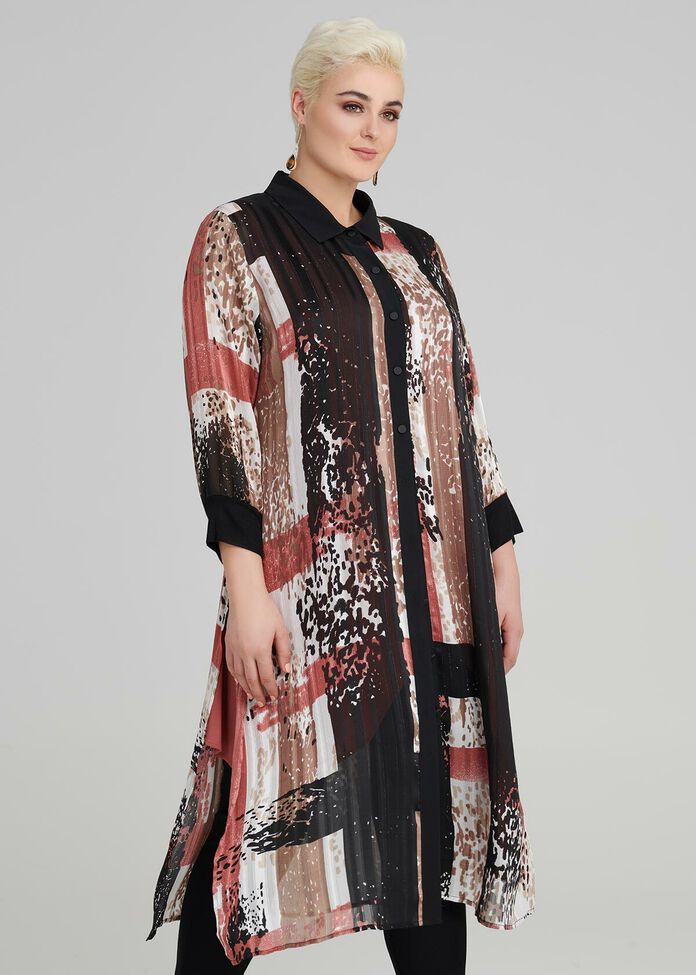 Mecca Print Lurex Shirt, , hi-res