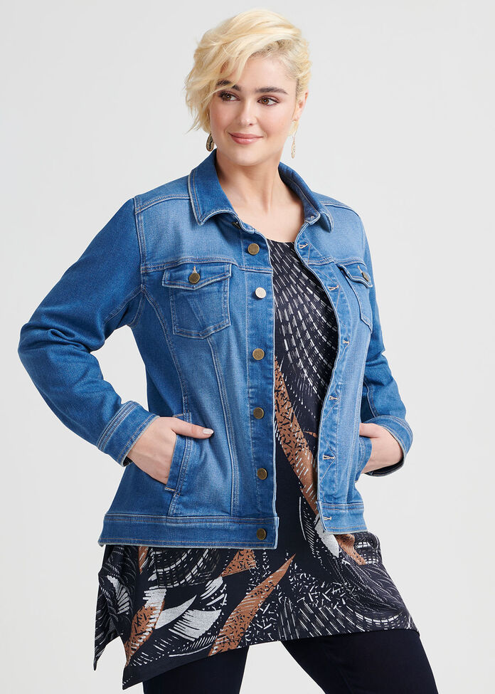 The Bamboo Denim Jacket, , hi-res