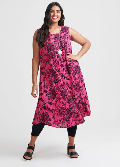 Plus Size Cotton Holiday Dress