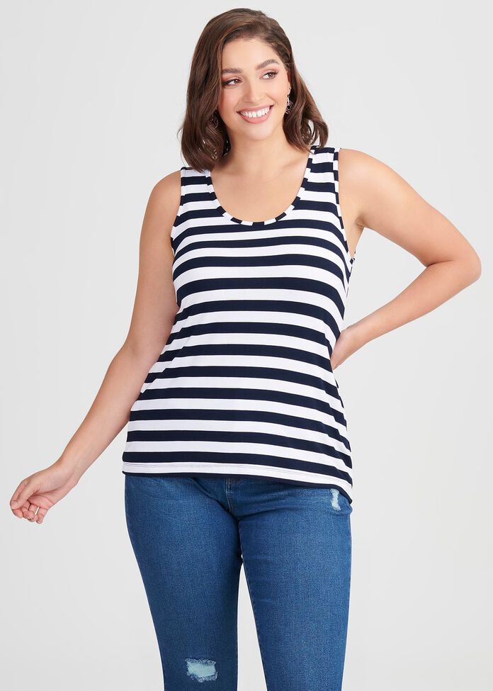 Bamboo Stripe Cami, , hi-res