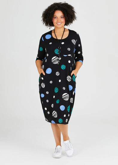 Plus Size Remix Spot Dress