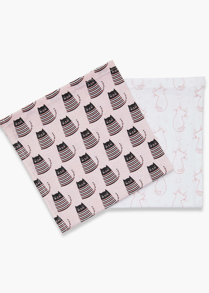 Set/2 Cat Hankies, , hi-res