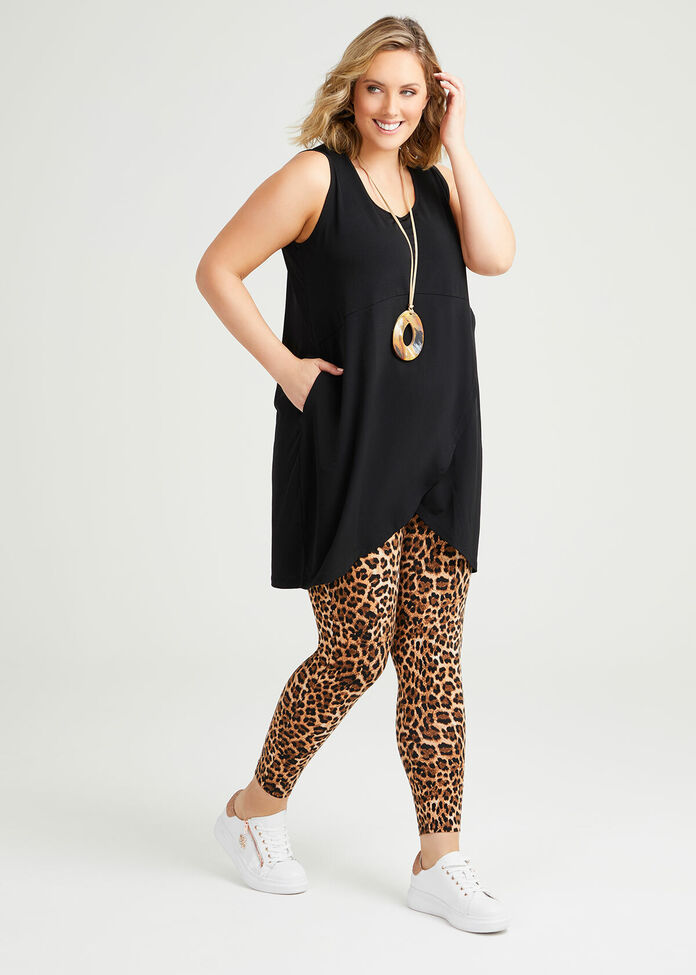 Organic Leopard Leggings, , hi-res