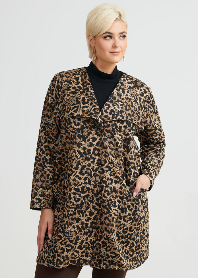 Leopard Cardi, , hi-res