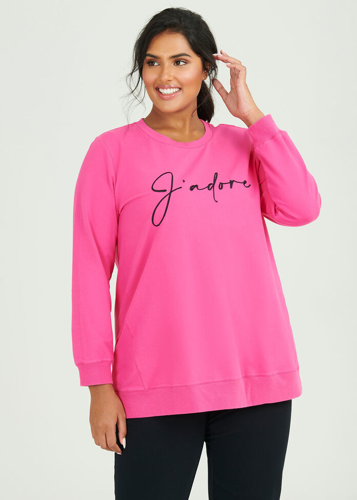 Organic Jadore Sweat Top, , hi-res