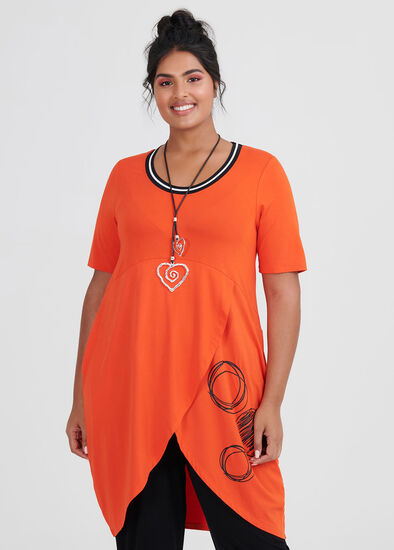 Plus Size Take Me Away Spot Tunic