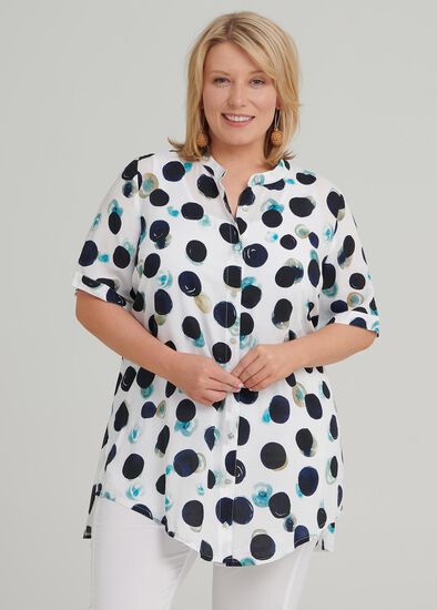 Plus Size Petite Spots Shirt