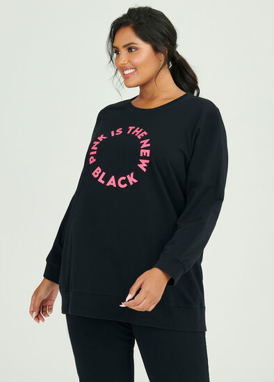 Plus Size Organic Noir Sweat Top