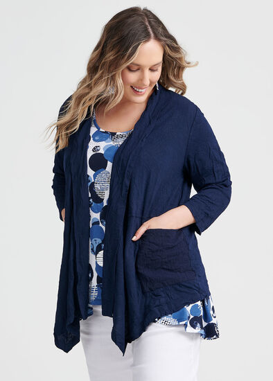 Plus Size Bamboo Nicobar Cardi