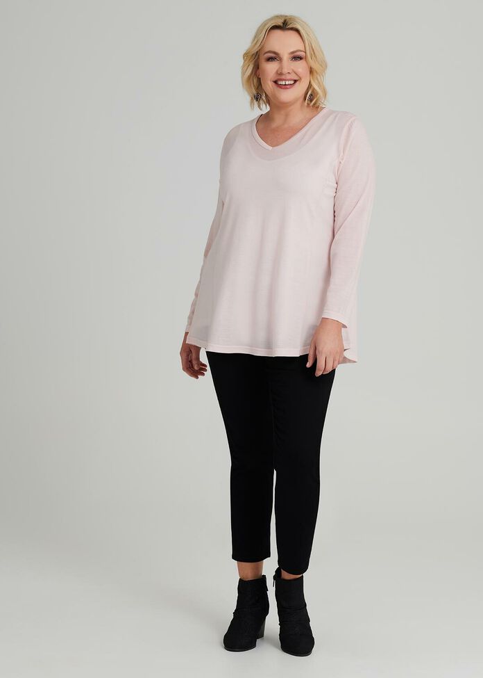 Weekend Vneck Swing Top, , hi-res