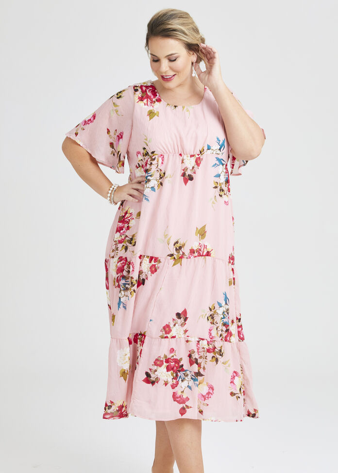 Wild Rose Tier Maxi Dress, , hi-res