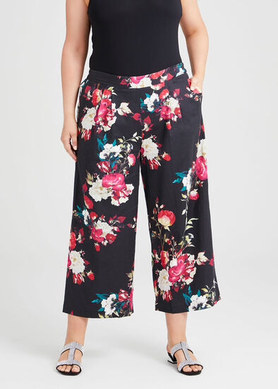 Wild Rose Linen Wide Pant, , hi-res