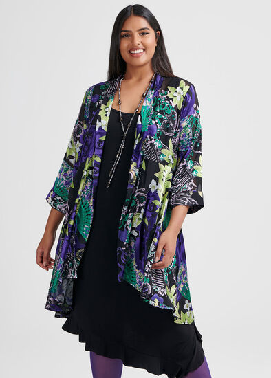 Plus Size Madame Butterfly Cardi