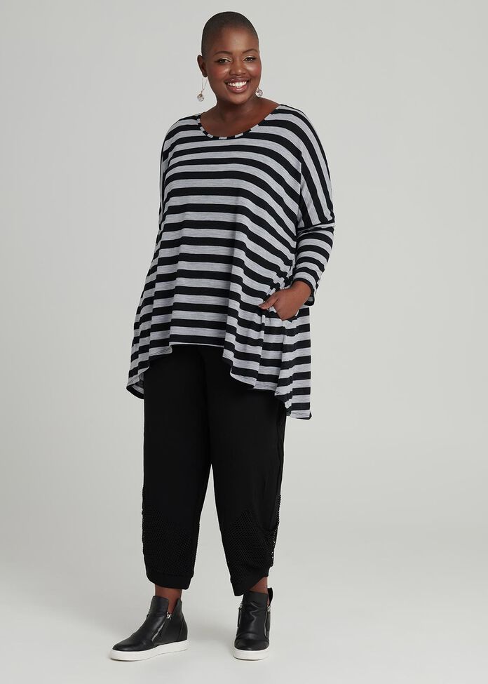 Cocoon Wool Stripe Top, , hi-res