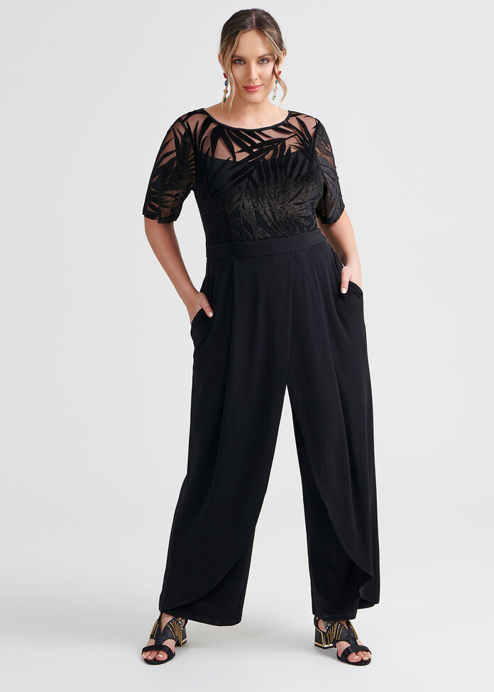 Sparkle Palms Jumpsuit, , hi-res