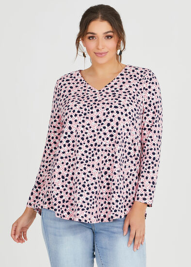 Plus Size Organic Pastel Hues Top