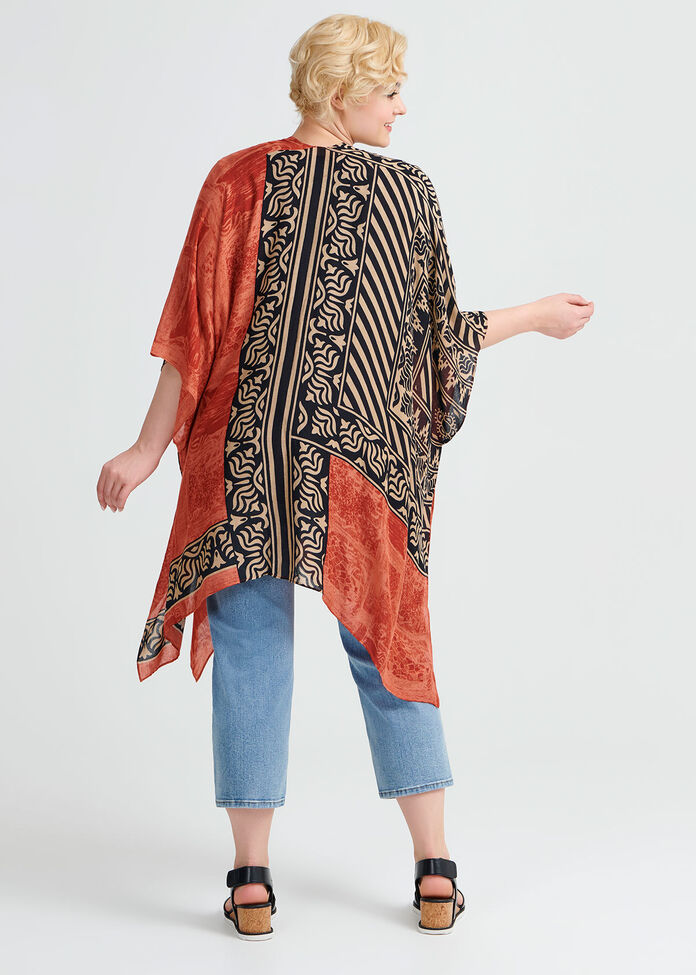 Terracotta Tribal Cape, , hi-res