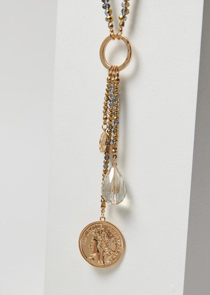 Coin A Phrase Necklace, , hi-res