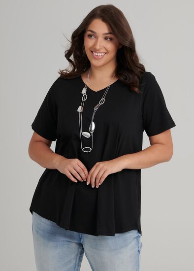 Plus Size V Neck Swing Tee