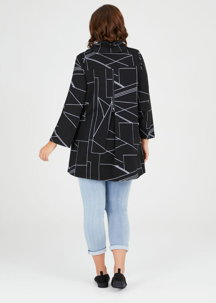 Geo Jacquard Jacket, , hi-res