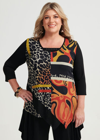 Plus Size Collage Top