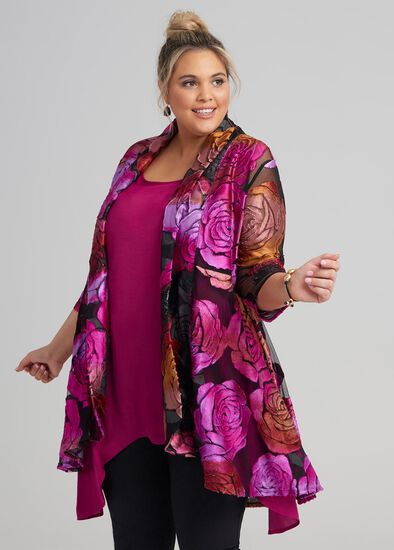 Plus Size Vivid Nights Cardi