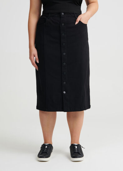 Plus Size Bestfriend Button Skirt