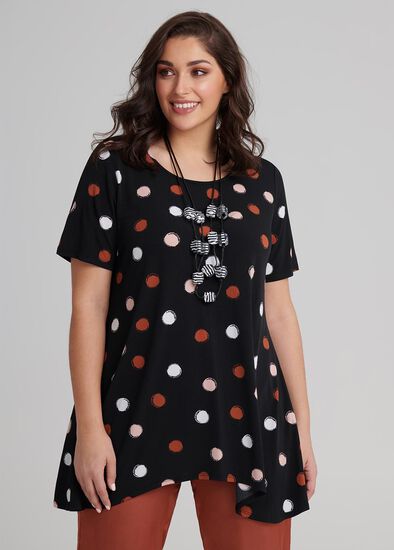 Plus Size Asilah Spot Top