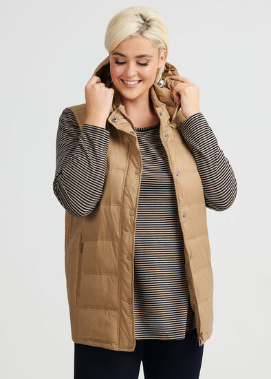 Plus Size Time Traveller Puffer Vest