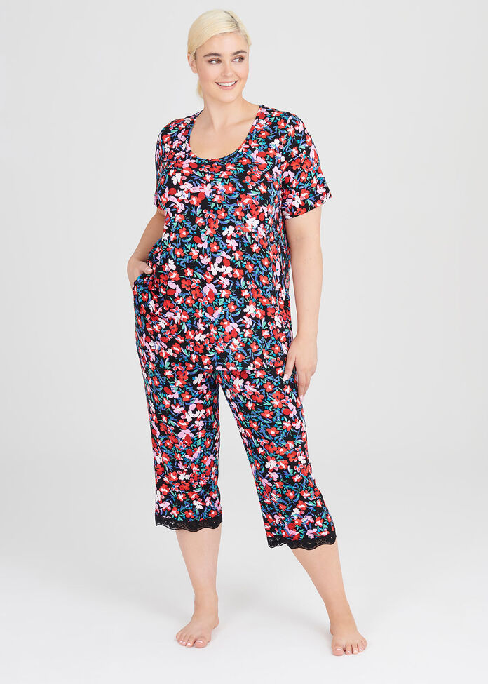 Natural Print Pj Pant, , hi-res