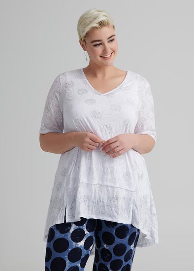 Plus Size Shimmer Shine Modal Top