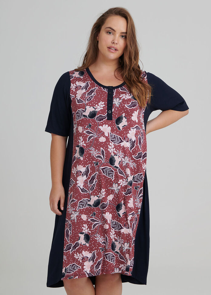 Paisley Bamboo Nightie, , hi-res