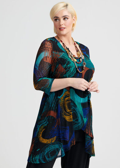 Plus Size Winter Escape Tunic