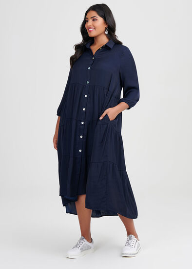 Plus Size Luxe Bohemian Shirt Dress