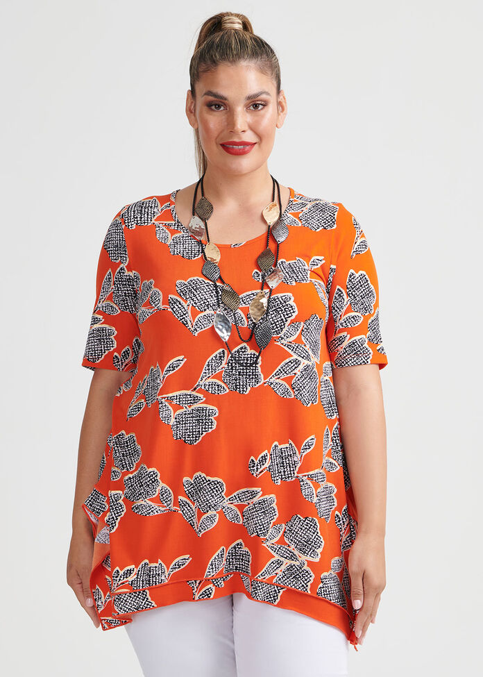 Celina Short Sleeve Top, , hi-res