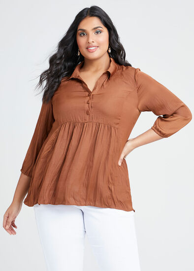 Plus Size Luxe Grecian Boho Top