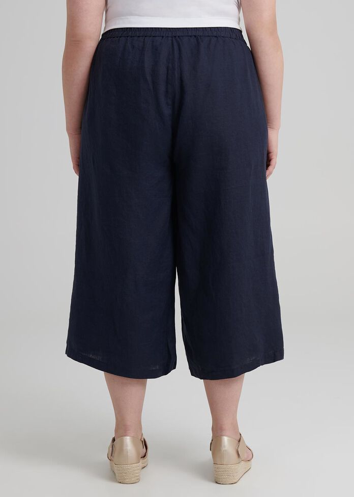 Linen Breeze Crop Pant, , hi-res