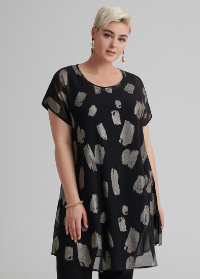 Plus Size Rosy Reflections Tunic