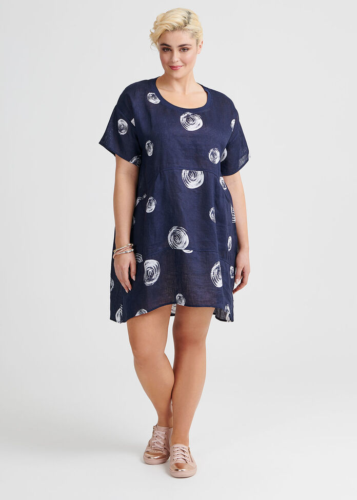 Circle Linen Tunic, , hi-res