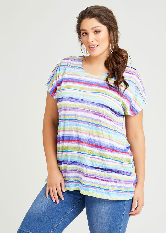 Sundown Multi Striped Top, , hi-res