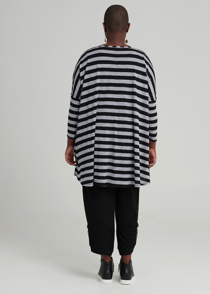 Cocoon Wool Stripe Top, , hi-res