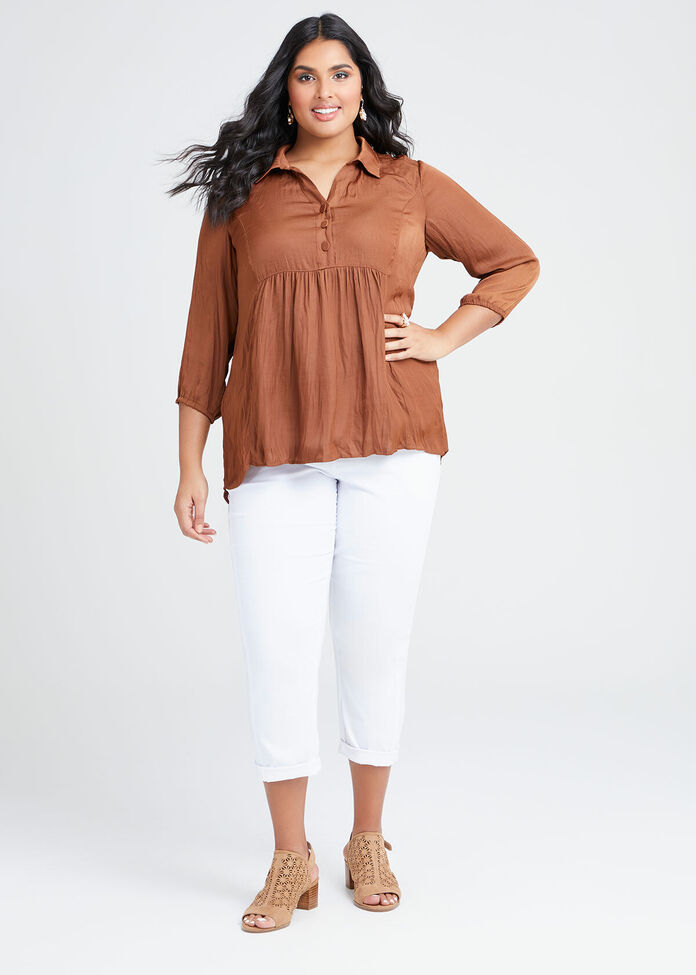 Luxe Grecian Boho Top, , hi-res