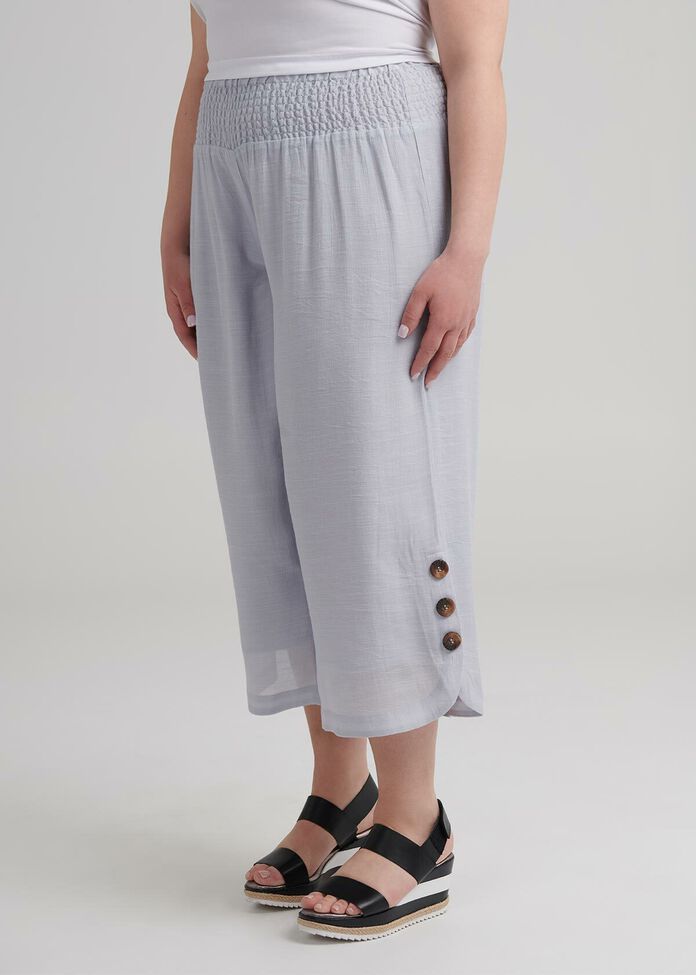 Sahara Button Crop Pant, , hi-res